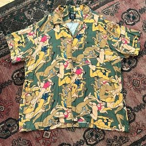 Brain Dead Print Button Down